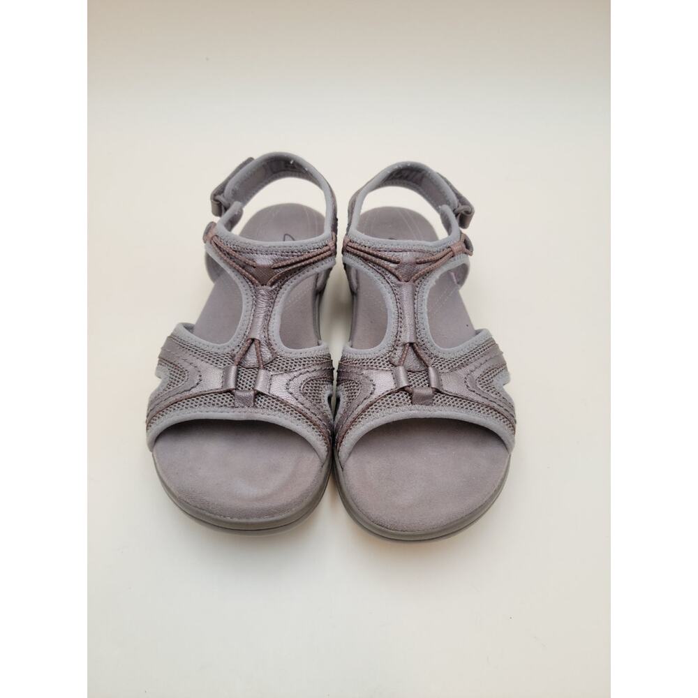 Clarks In-Motion 69430 Women's Size 8 M Gray Mesh Slingback Walking Sandals